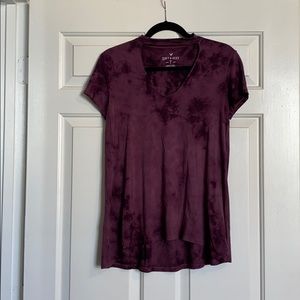 V neck with choker tshirt